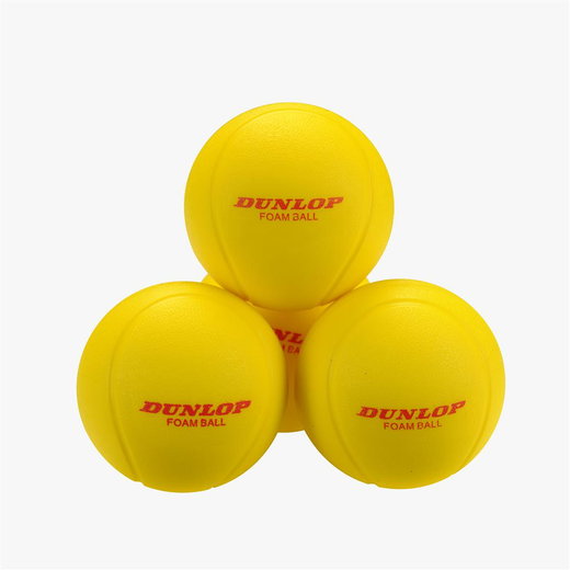Dunlop Schaumstoffbälle Training Foam gelb 12er